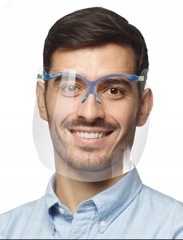 PRZYŁBICA OCHRONNA CERKAMED COMFORT STANDARD: ZESTAW OPRAWKA + 5szt. FOLII