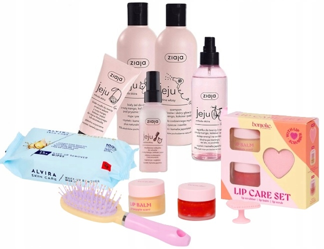 Różowa Seriia Jeju Zestaw 10W1 Box Niespodzianka