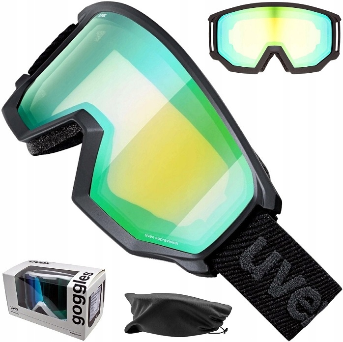 Snowboardové lyžařské brýle Uvex Athletic Fm černé matt 2330