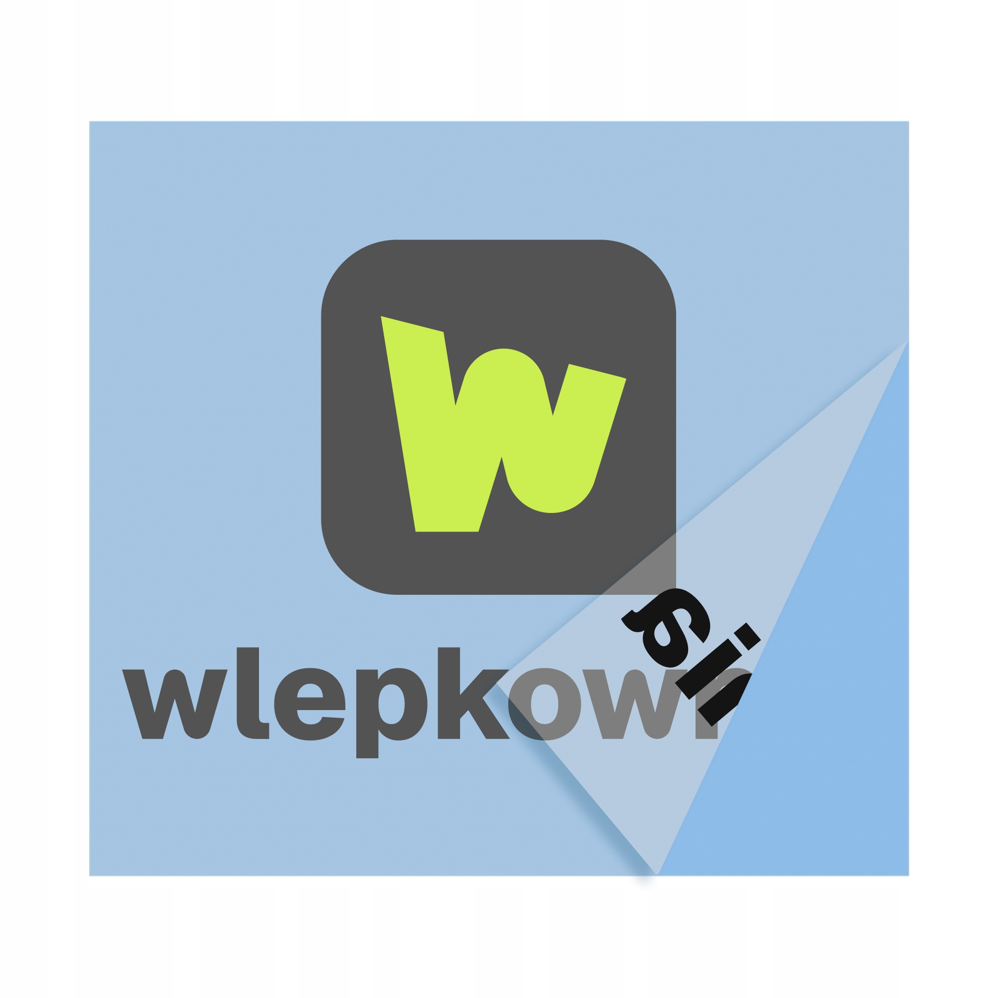 Naklejka personalizowana z logo firmy na witrynę samochód bez tła 45x45 cm