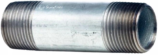 

Króciec Rura Ocynkowana Dwa Gwinty 3/4 Cala 100MM