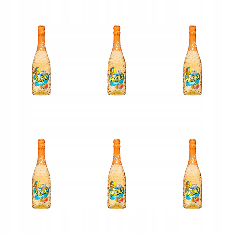 Sycený nápoj Piccolo broskev 750 ml X6