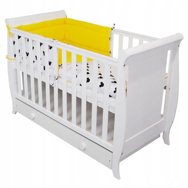 BIAŁE NIEMOWLĘCE DZIECIĘCE ŁÓŻECZKO SZUFLADA MISZA 120x60 Marka Senmalucha