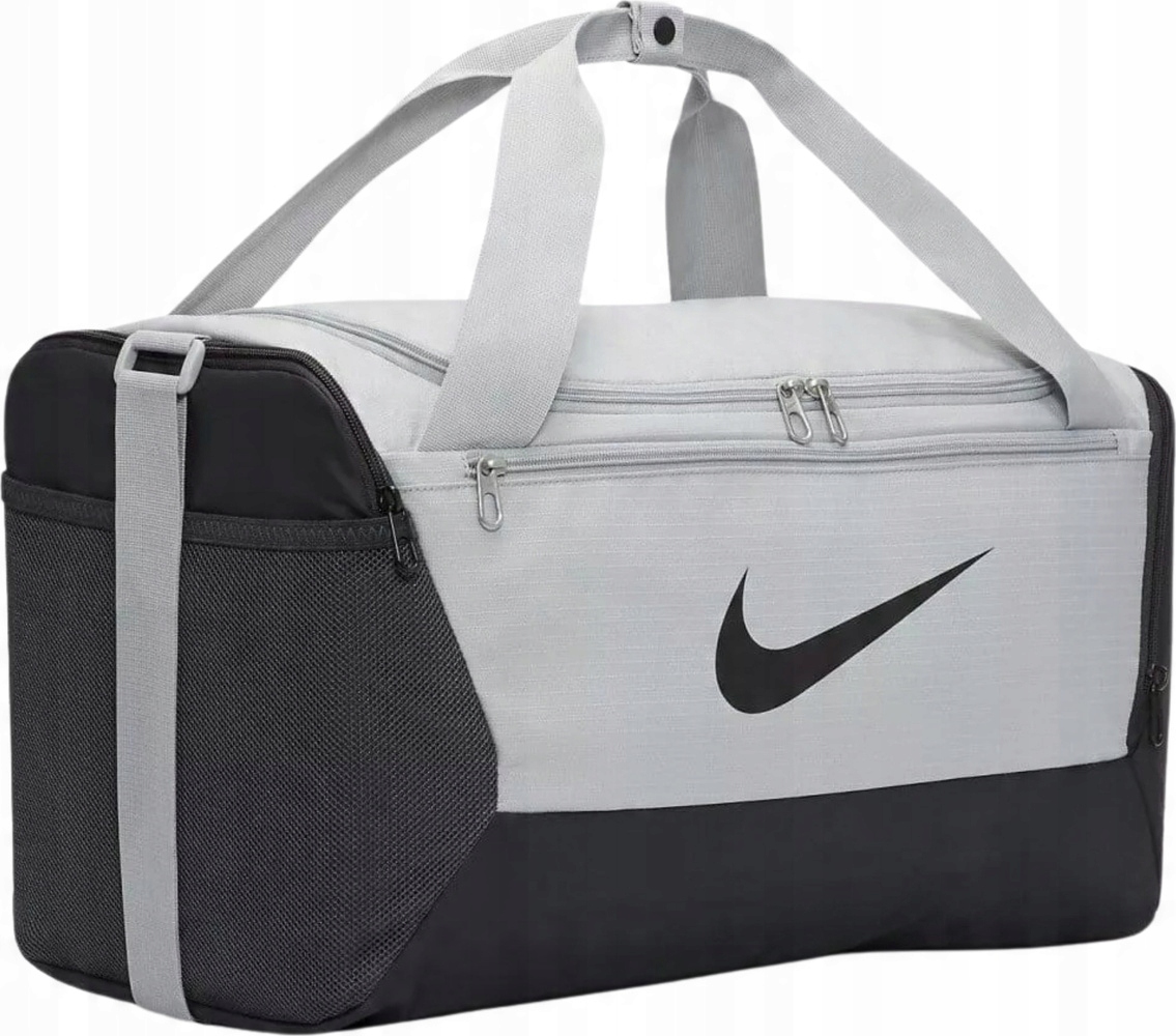 Sportovní Cestovní Tréninková Taška Nike Brasilia S Duffel 9.0 Šedo-černá