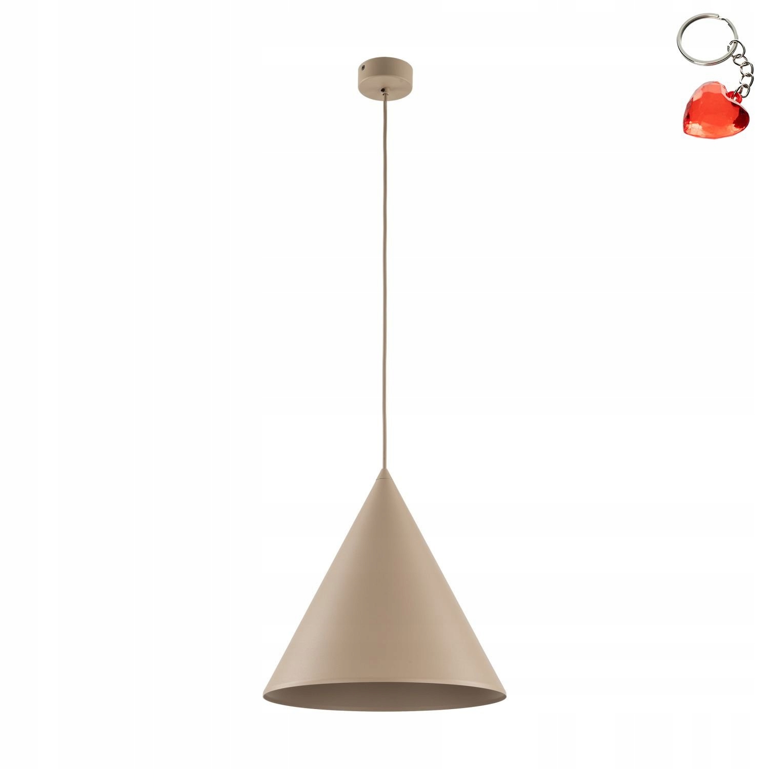 Závesná lampa do kuchyne béžová E27 Cono Sabia L 10621 Tk Lighting Darček