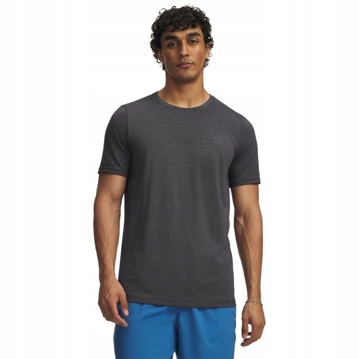 Męska koszulka treningowa Under Armour Vanish Elite Seamless Ss Czarny L