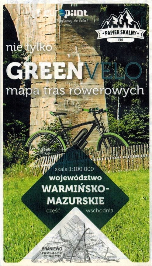 Warmińsko-mazurskie Cz. Wschodnia Mapa Rowerowa