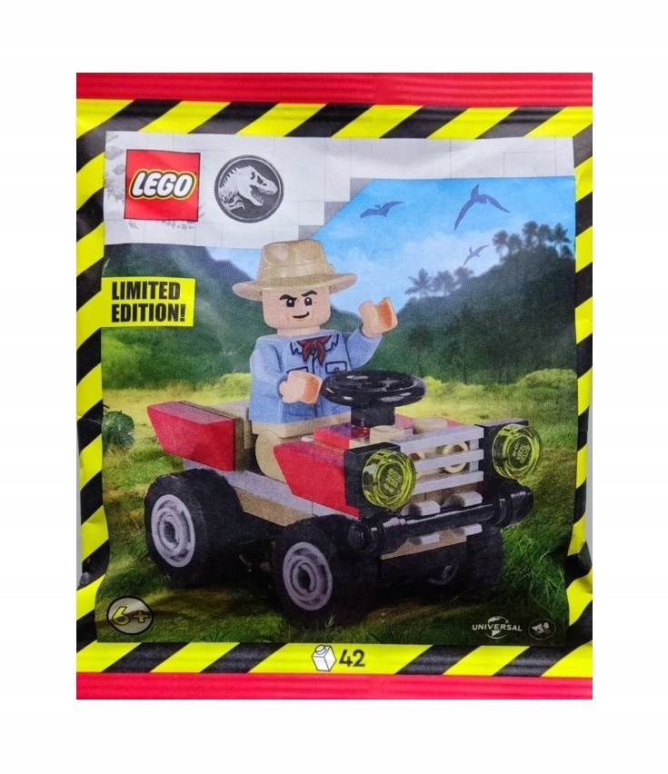 Lego Jurassic World Minifigure Polybag Alan Grant with Quad #122408