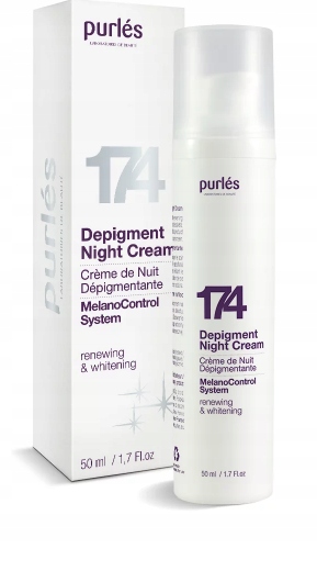 Purles 174 Depigment Cream Depigmentująco Złuszczający Krem na Noc 50ml