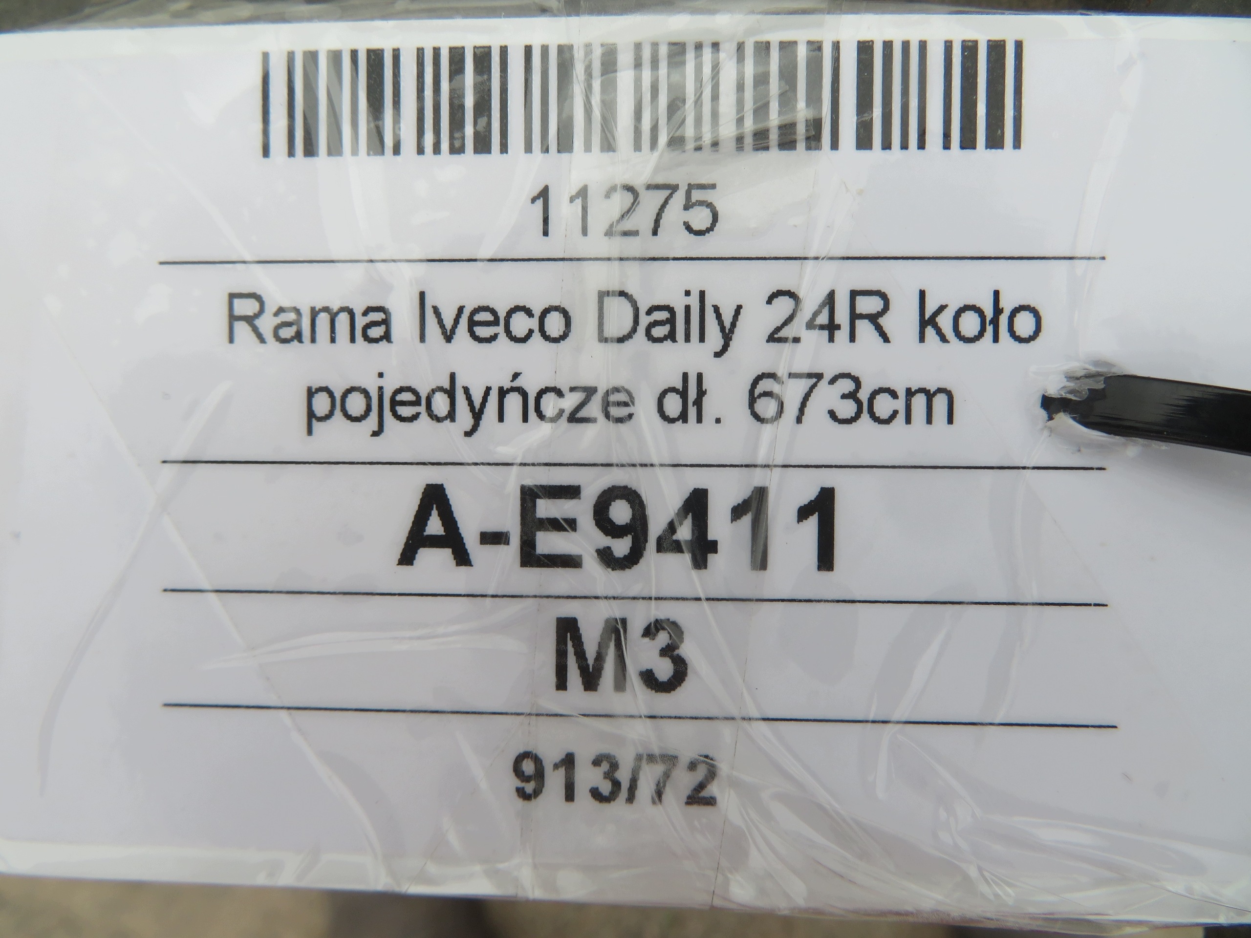 IVECO DAILY 24R RAMA POJEDYNCZE wheel