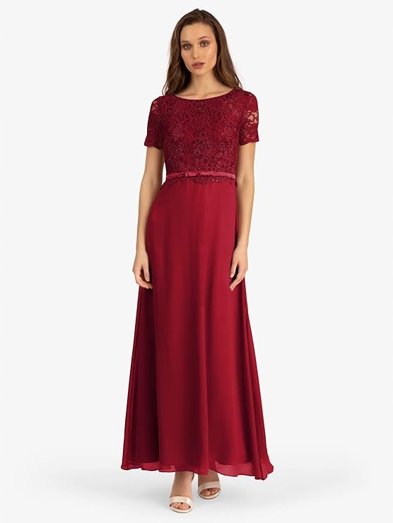 Apart Fashion Červená Elegantní Šaty Na Svatební Hostinu Xs 7CA