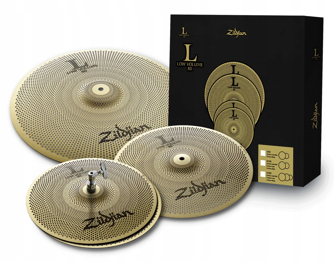Zestaw Talerzy Perkusyjnych - Zildjian Low Volume 348 Set 13" HH, 14" Crash