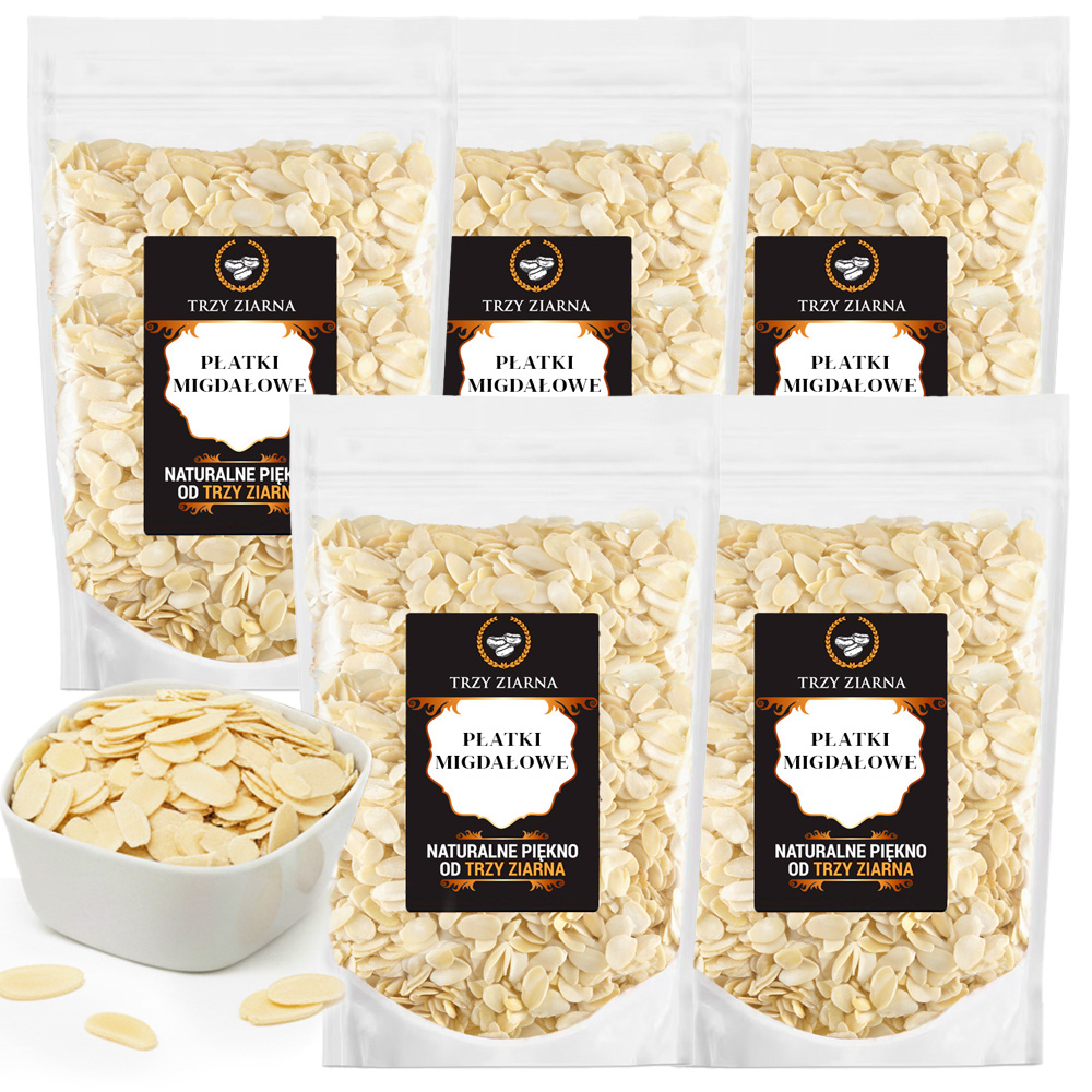 Levně Mandle Plátky 5 kg madlové plátky krájených přírodních chutných