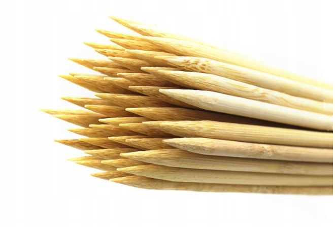 Eco bambusowe patyczki do szaszłyków 20 cm 200 szt 2,5 mm patyki na grill