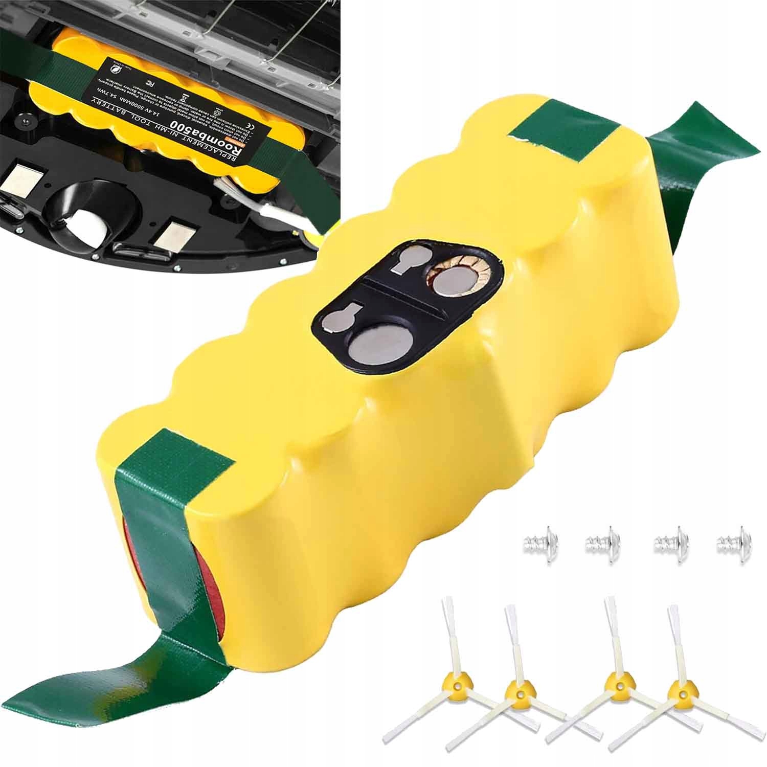 Baterie Akumulátor pro iRobot Roomba série 500 600 700 800 900 5000 mAh Ni-MH