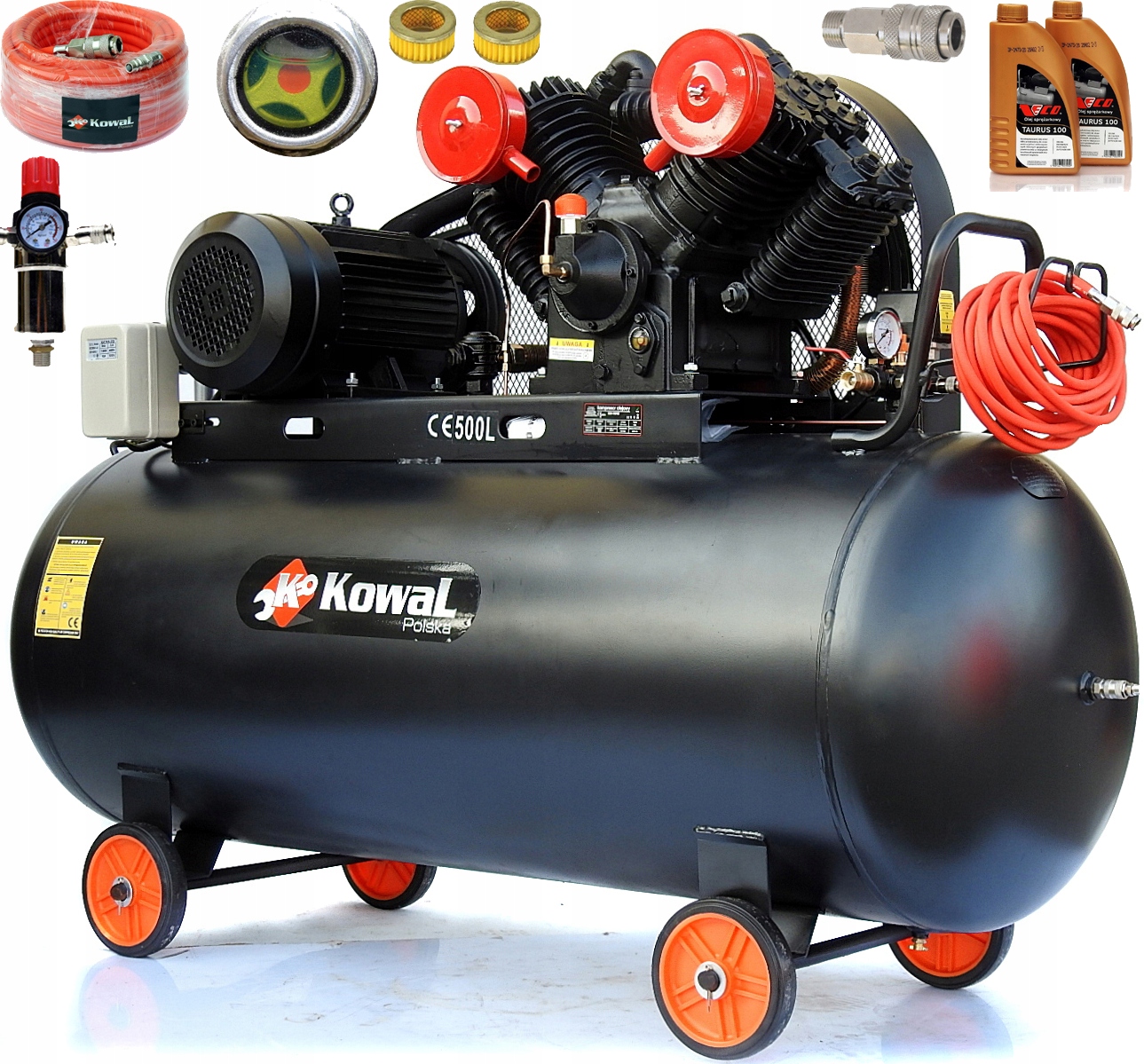 Kompresor olejowy 500L 14Bar KowaL k18 400v tłokowy sprężarka powietrza