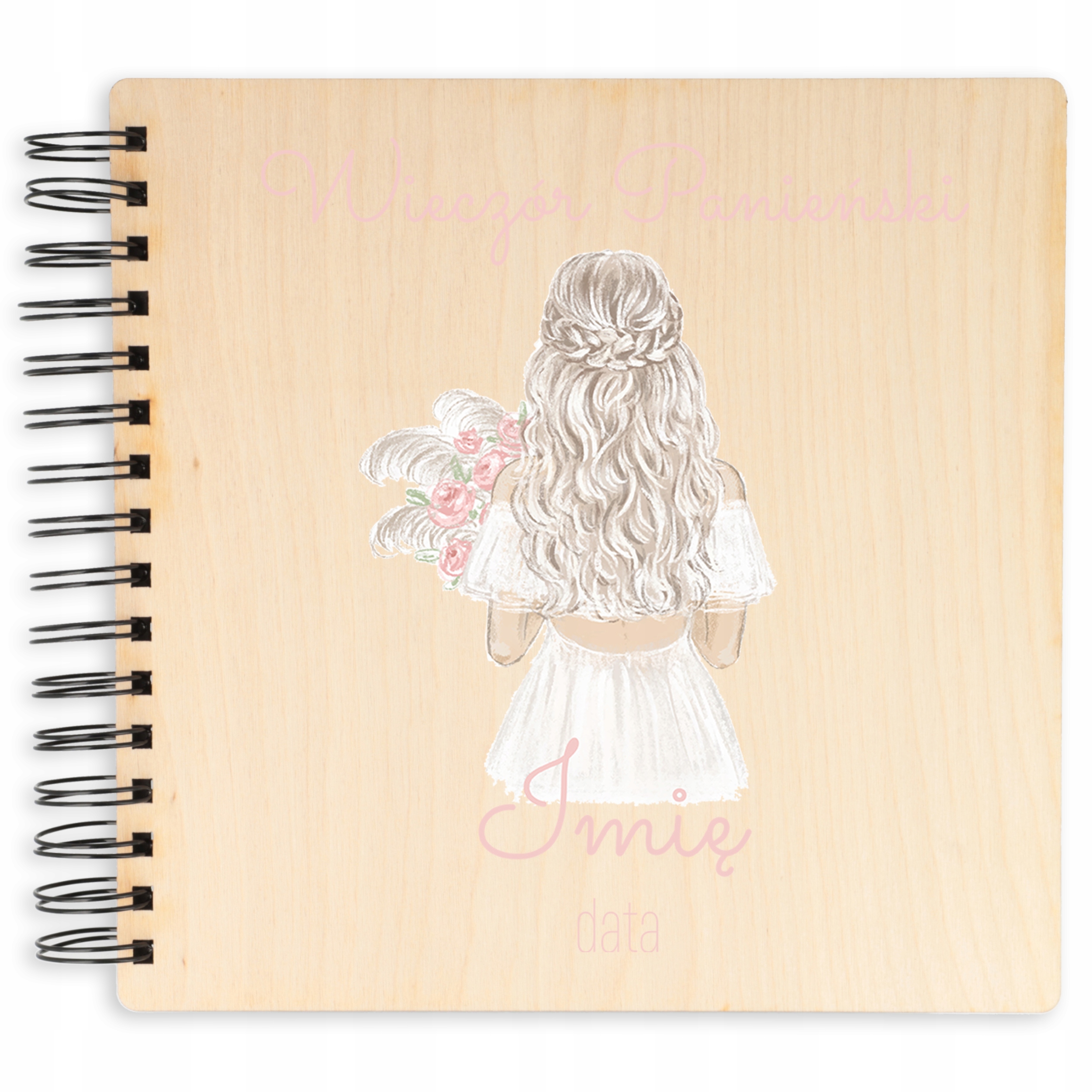 

Album Drewniany Wieczór Panieński 22x22cm Imię Wz