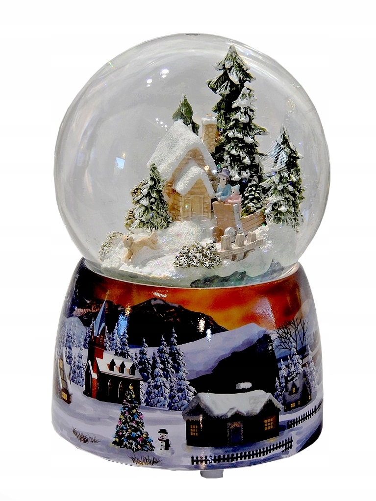 KULA ŚWIĄTECZNA POZYTYWKA CHOINKA DOMEK W LESIE 2