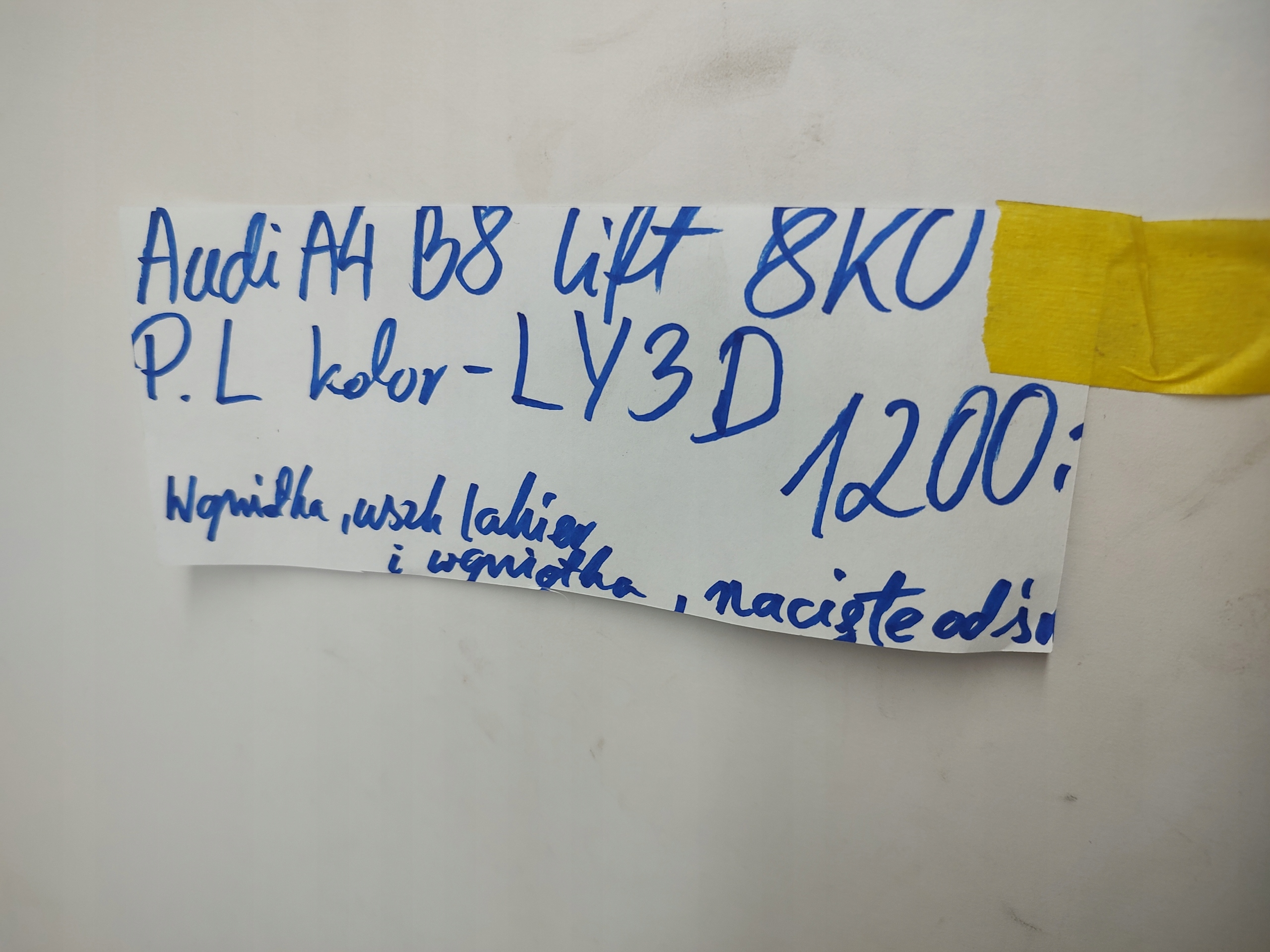 Audi A4 B8 Tür Vorne Links Door Porta Porte - Thumbnail 10
