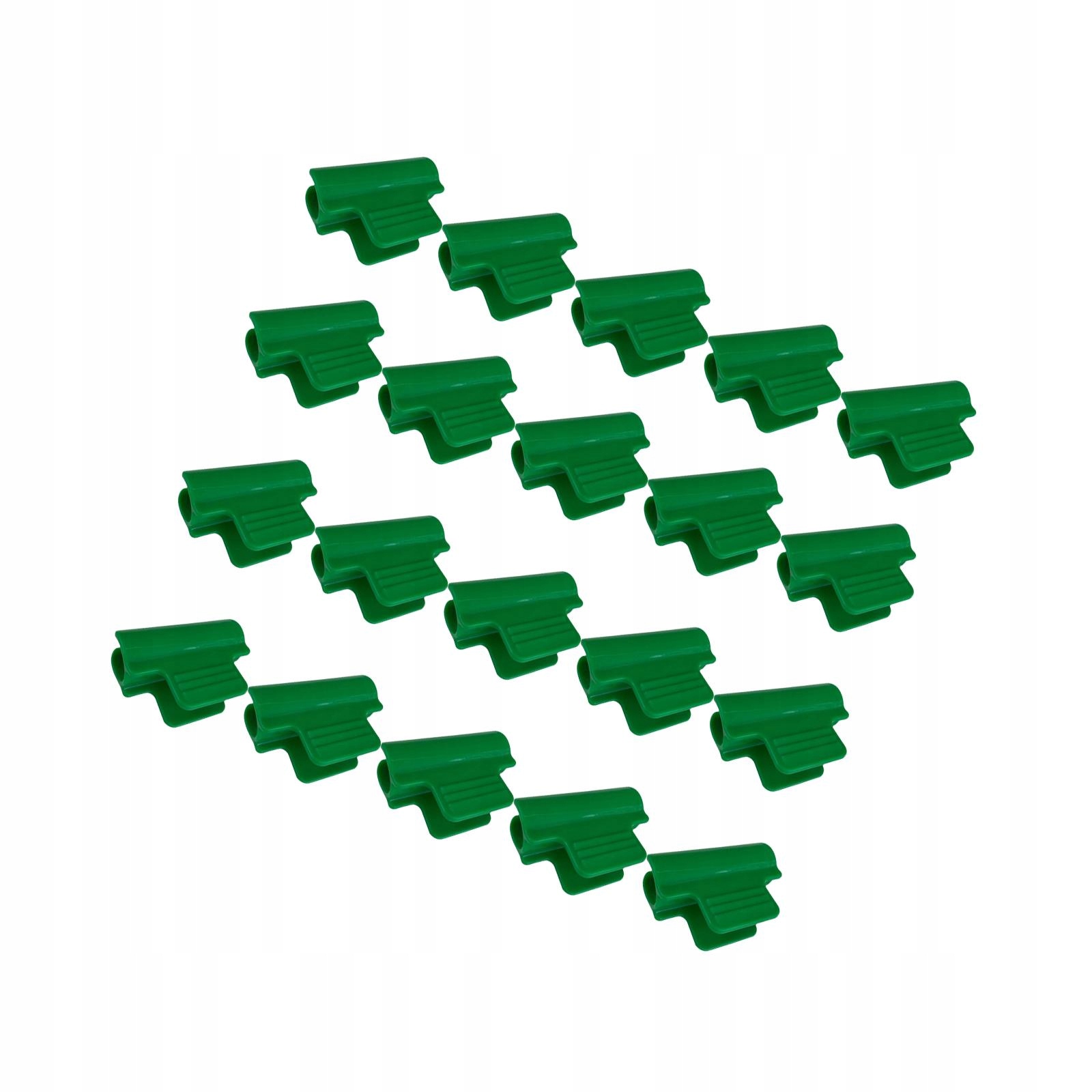 20Pcs Greenhouse Hoops Rod Clip Hoop Clip Frame Supporting Stems green 8mm