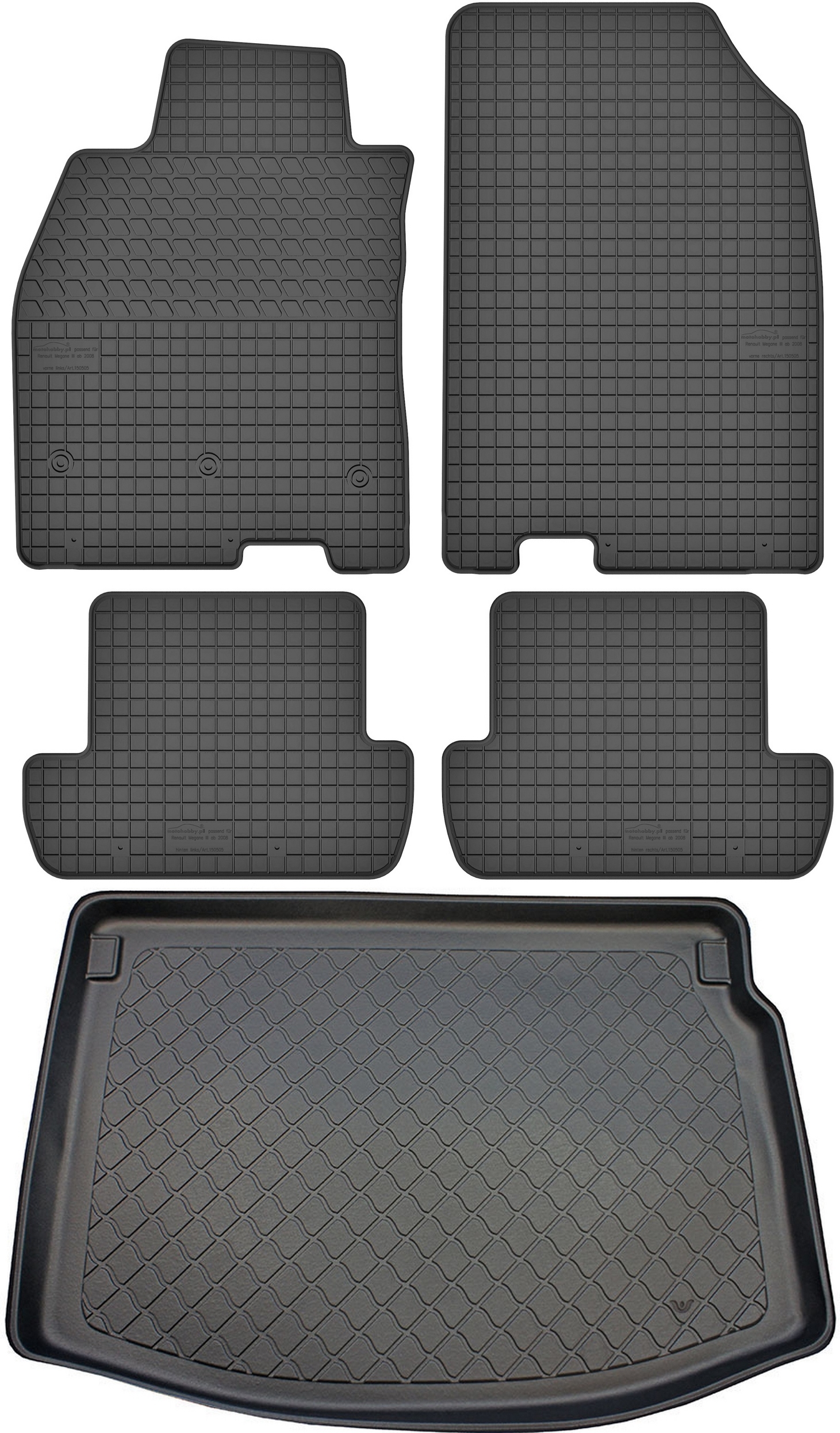 Renault Megane III Coupe 2008-2015 Koberce s rohožou