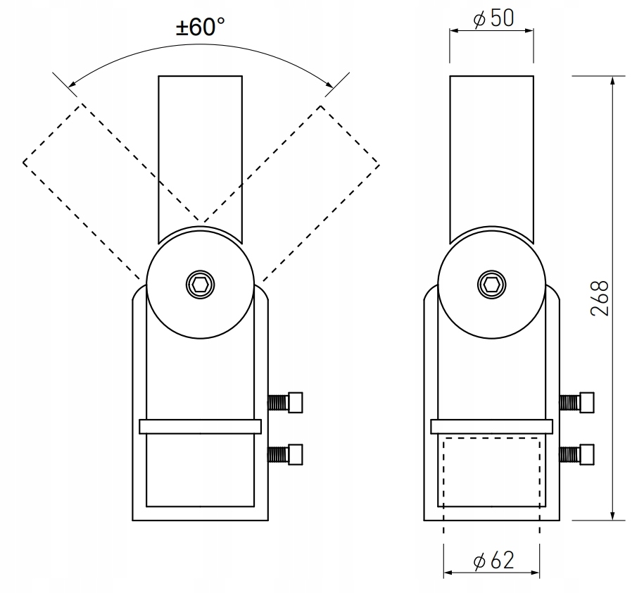 Adapter do opraw ulicznych SA1, O60/O48, ROCKET Typ inny