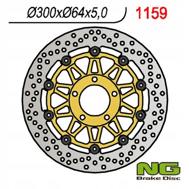 NG1159 Tarcza Hamulcowa PRZóD Gsx 750 97-03 VZ800 Marauder 96-04