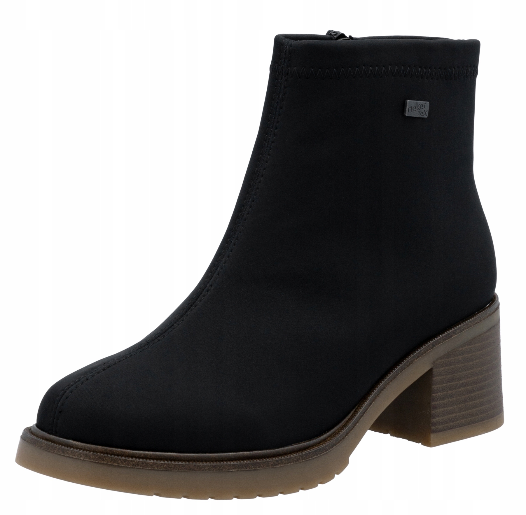 Rieker Y5251-00 vel.39 černé kotníkové boty na kostce Tex