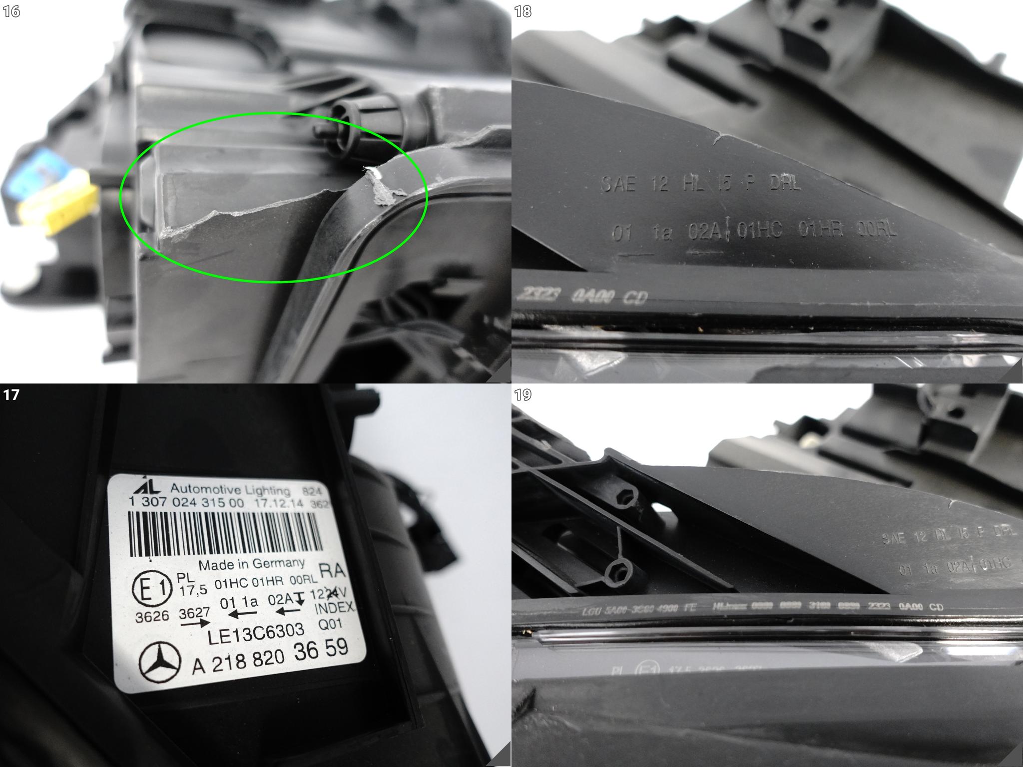 MERCEDES CLS C218 X218 W218 10-14 light FULL LED HIGH PERFORMANCE right UK