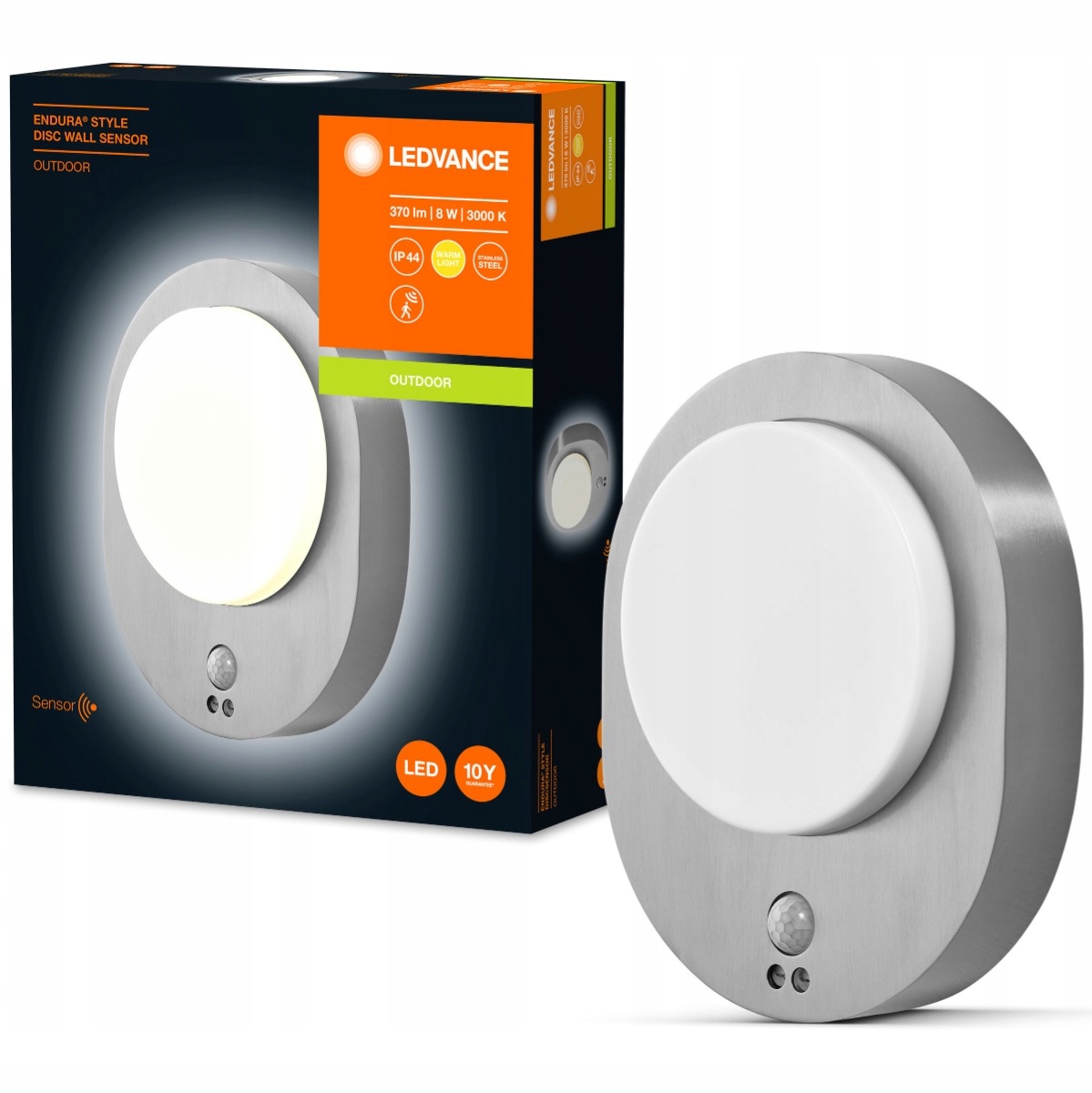

Kinkiet Ścienny Lampa Led z Czujnikiem 8W Ledvance