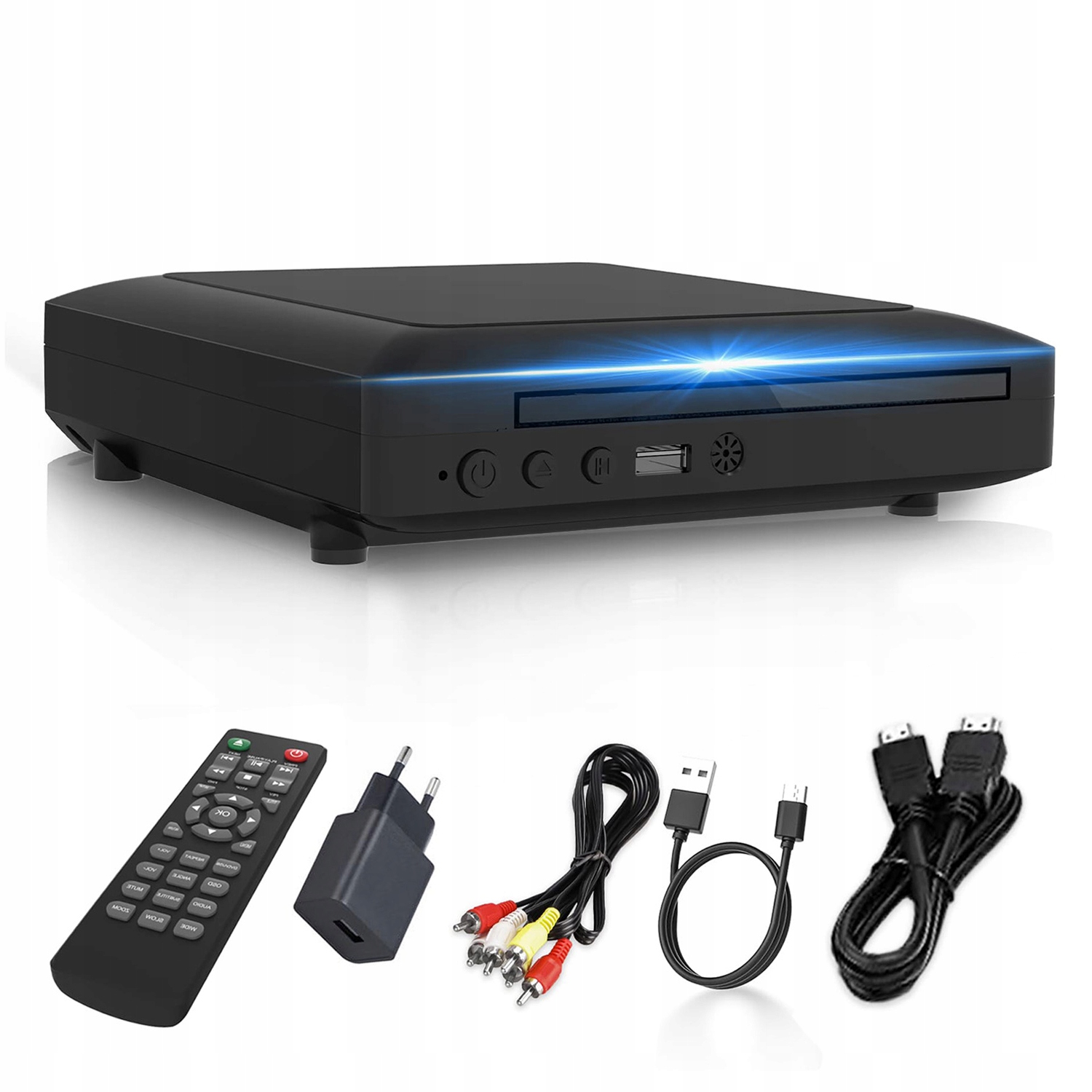 DVD Přehrávač Usb Cd/evd/dvd Hd 1080P S Hdmi/av Pro Tv, Černá Mini Sada