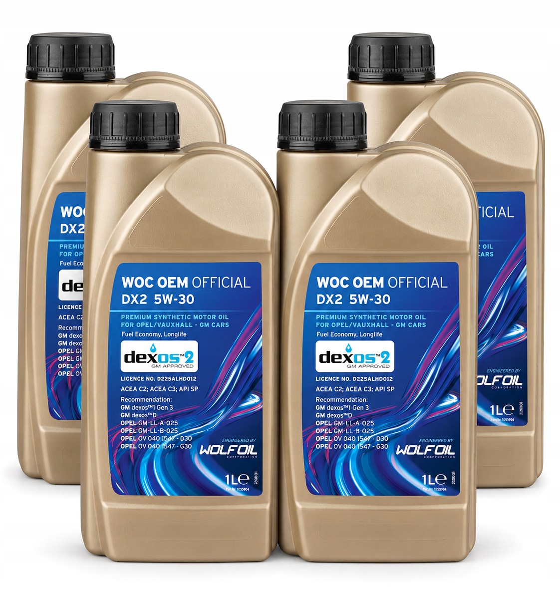 Olej silnikowy Gm Wolf Oil Dexos2 5W30 Woc Oem Official DX2 4L