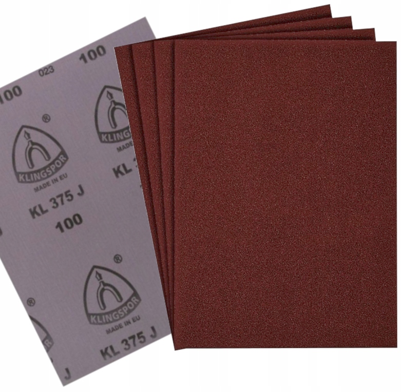 Płótno Papier Ścierny KL375J P40 5x Do Drewna Metalu Arkusz Klingspor