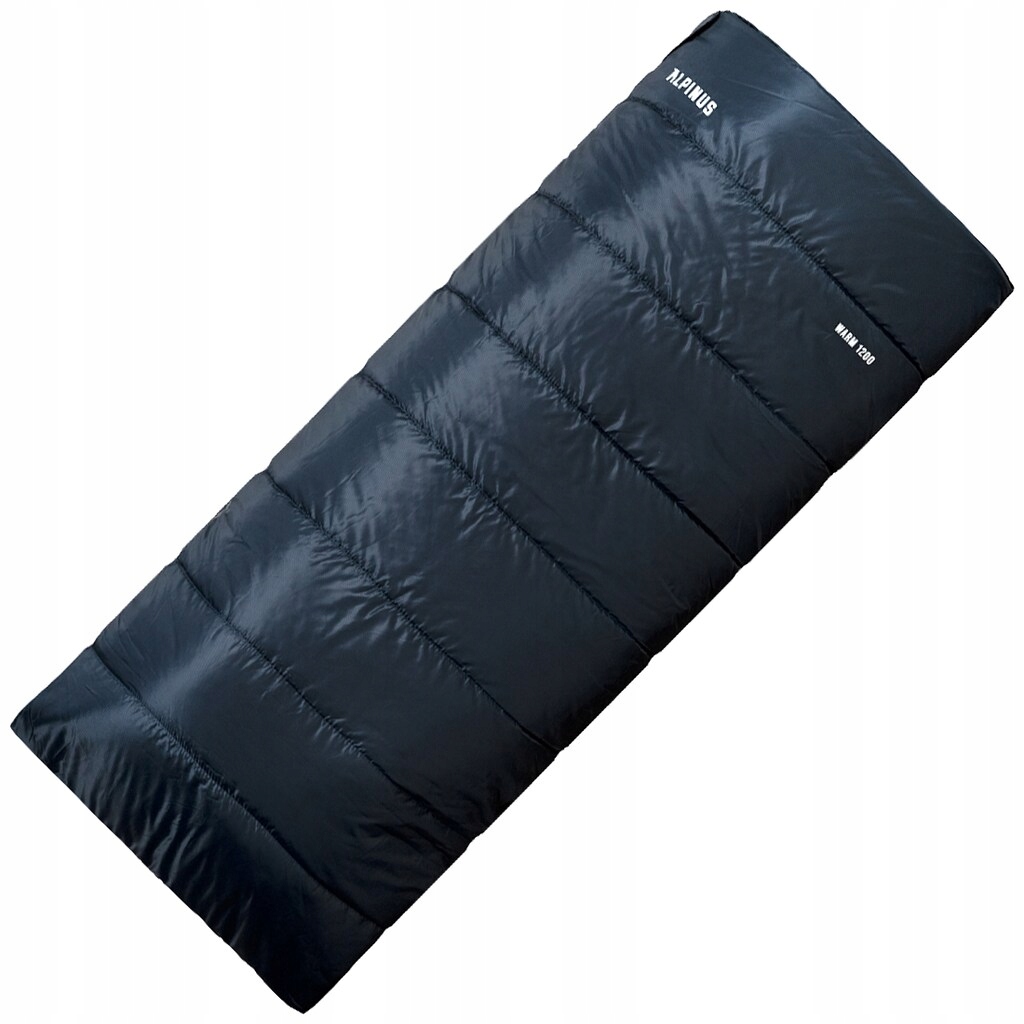 Spací pytel Alpinus Warm 1200 180x75 cm, modrý, AC18952, levý
