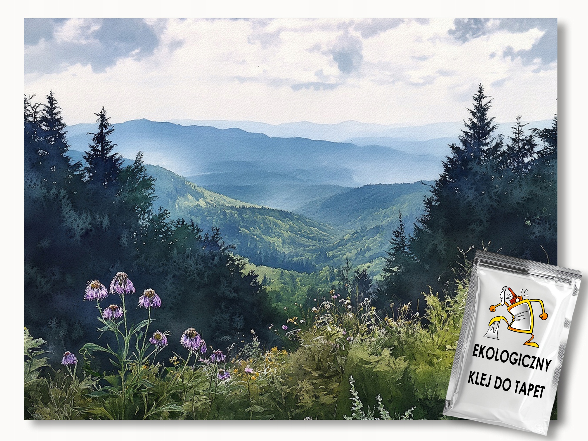Fototapeta Flizelina Krajina Pohled Na Hory Tatry Průsmyk Bodlák 300x280 155g