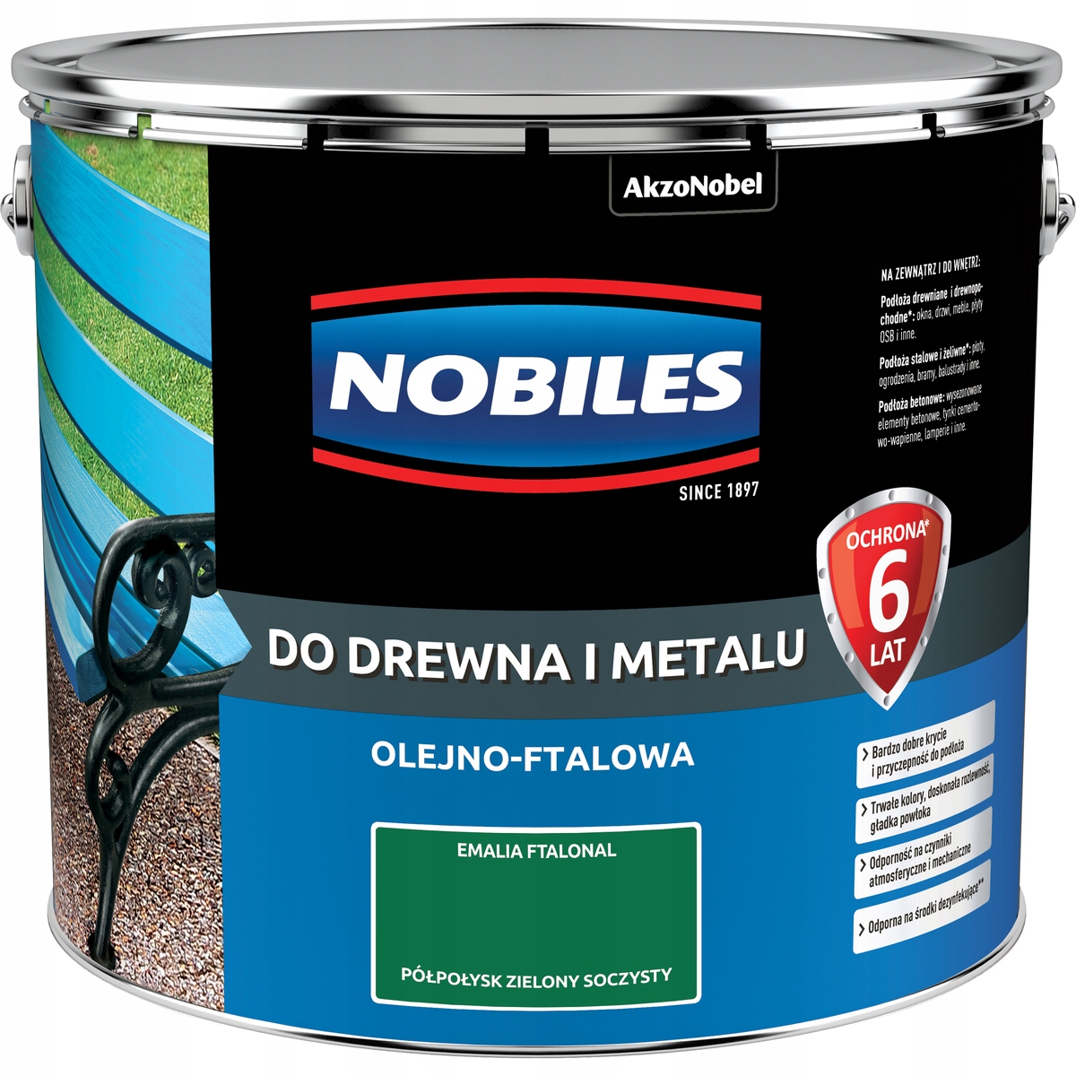 Nobiles Barva Zelená Šťavnatá 10L