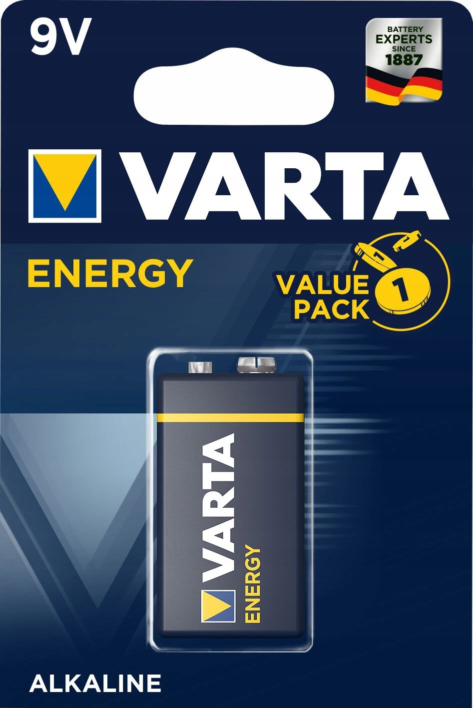 

Bateria alkaliczna Varta 9V (6F22) 1 szt.