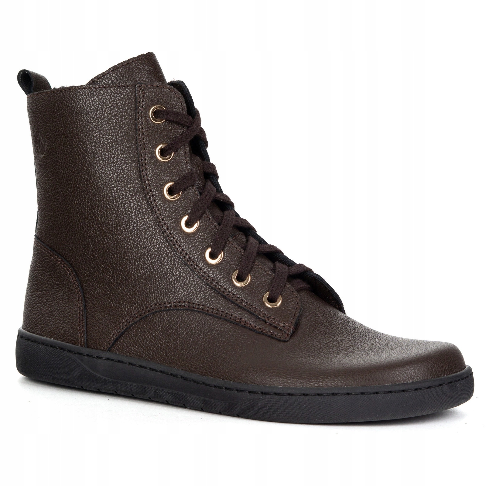 Dámské barefootové zimní kožené boty Olivier Liv 1303 hnědé, zateplené, velikost 36