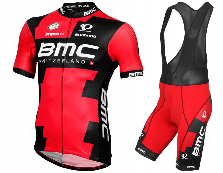 Strój kolarski MTB rowerowy BMC krótki rękaw set Marka inna