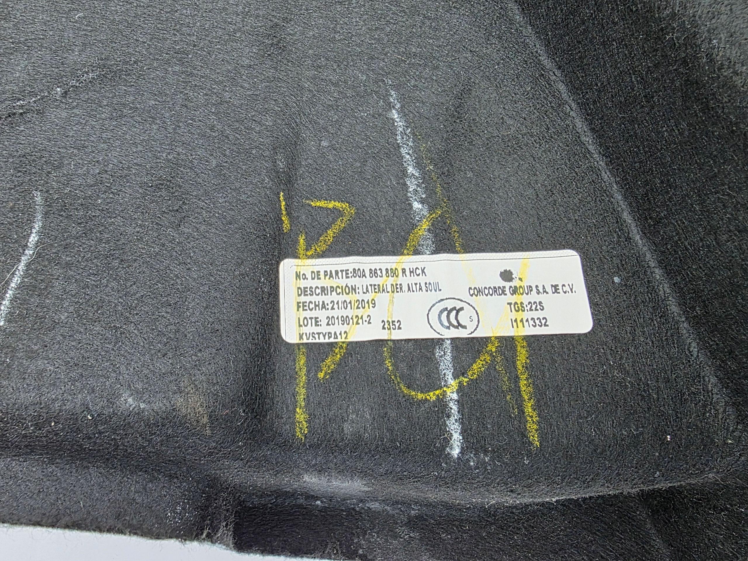 side upholstery boot right AUDI Q5 80A II FY