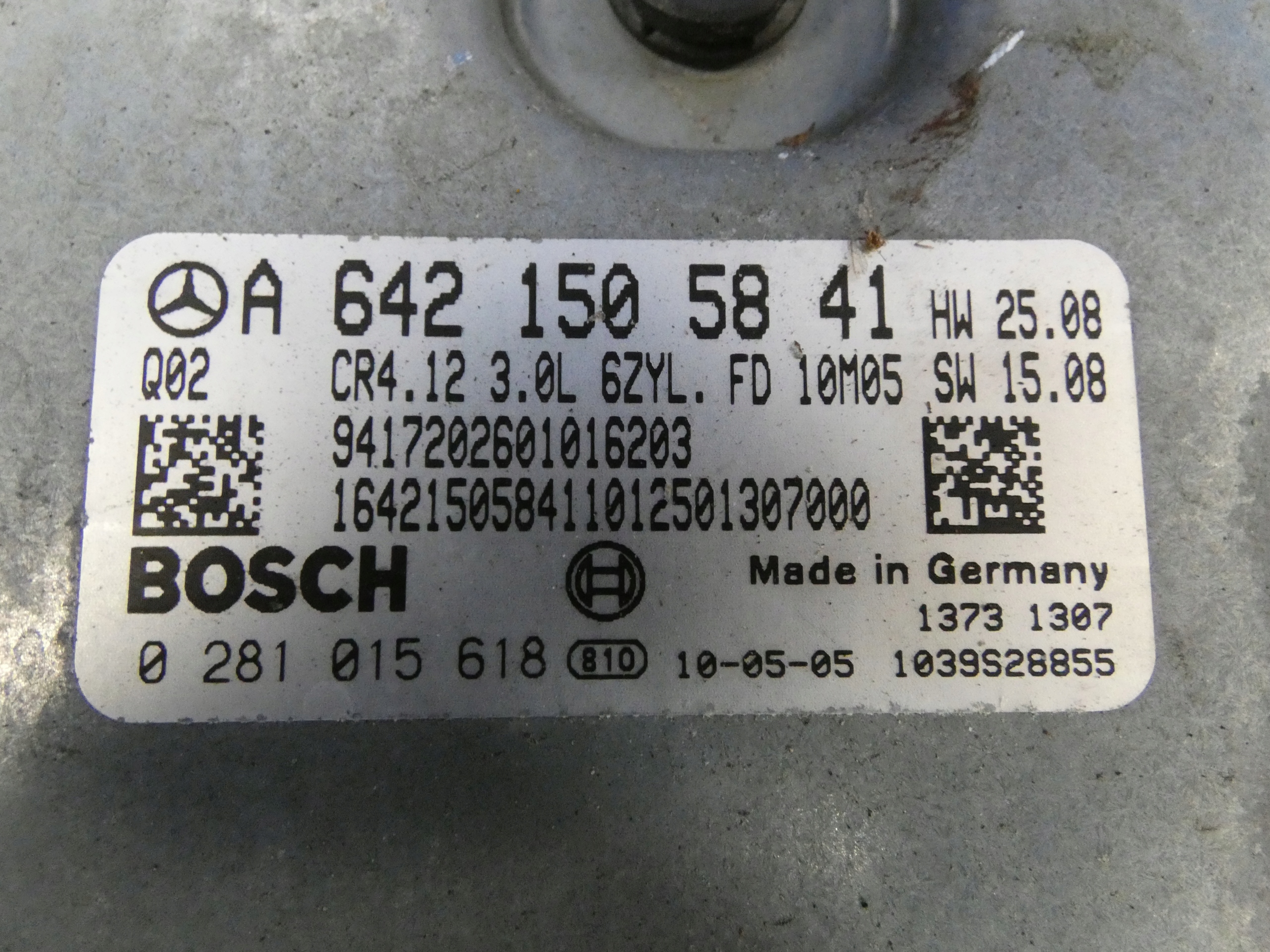 MERCEDES ML W164 3.0 CDI computer of the engine