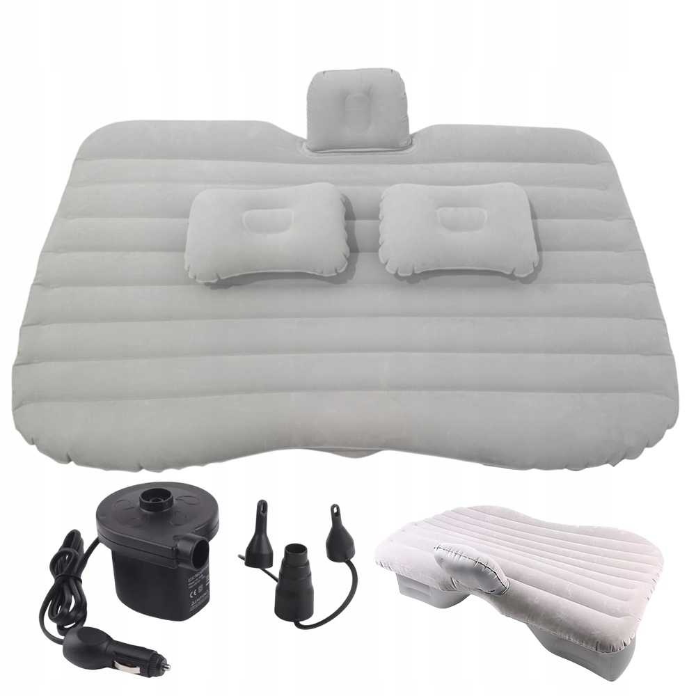 Polštář Nafukovací S Měkkým Vločkovaným Povrchem A Dvěma Polštáři