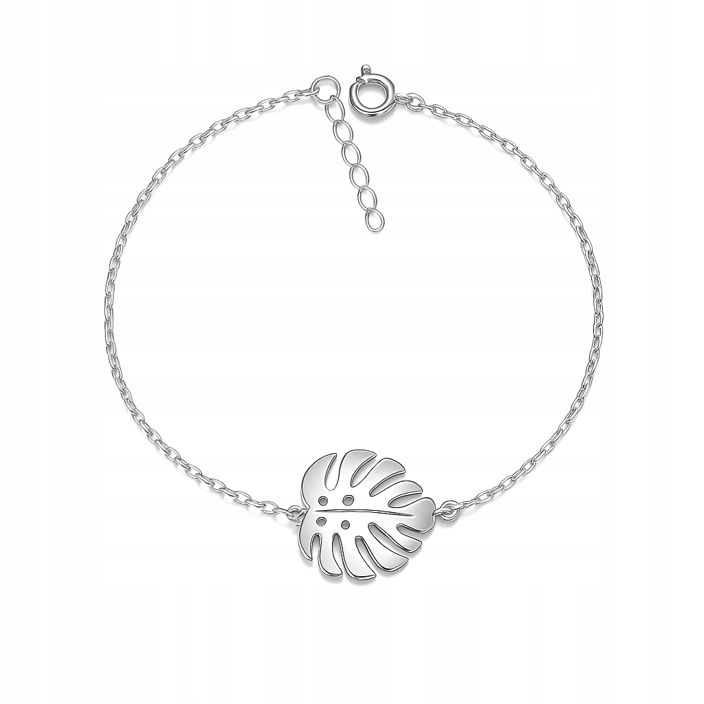 Stříbrný náramek Monstera Symbol klidu Stříbro 925