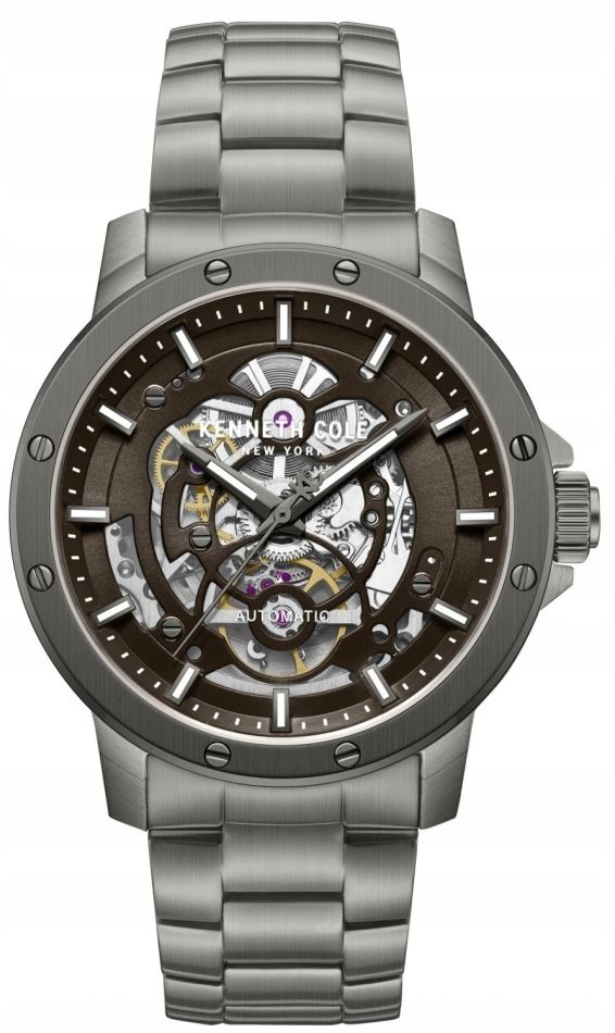 Zegarek męski Kenneth Cole KCWGY0088902 grafitowy klasyczny skeleton