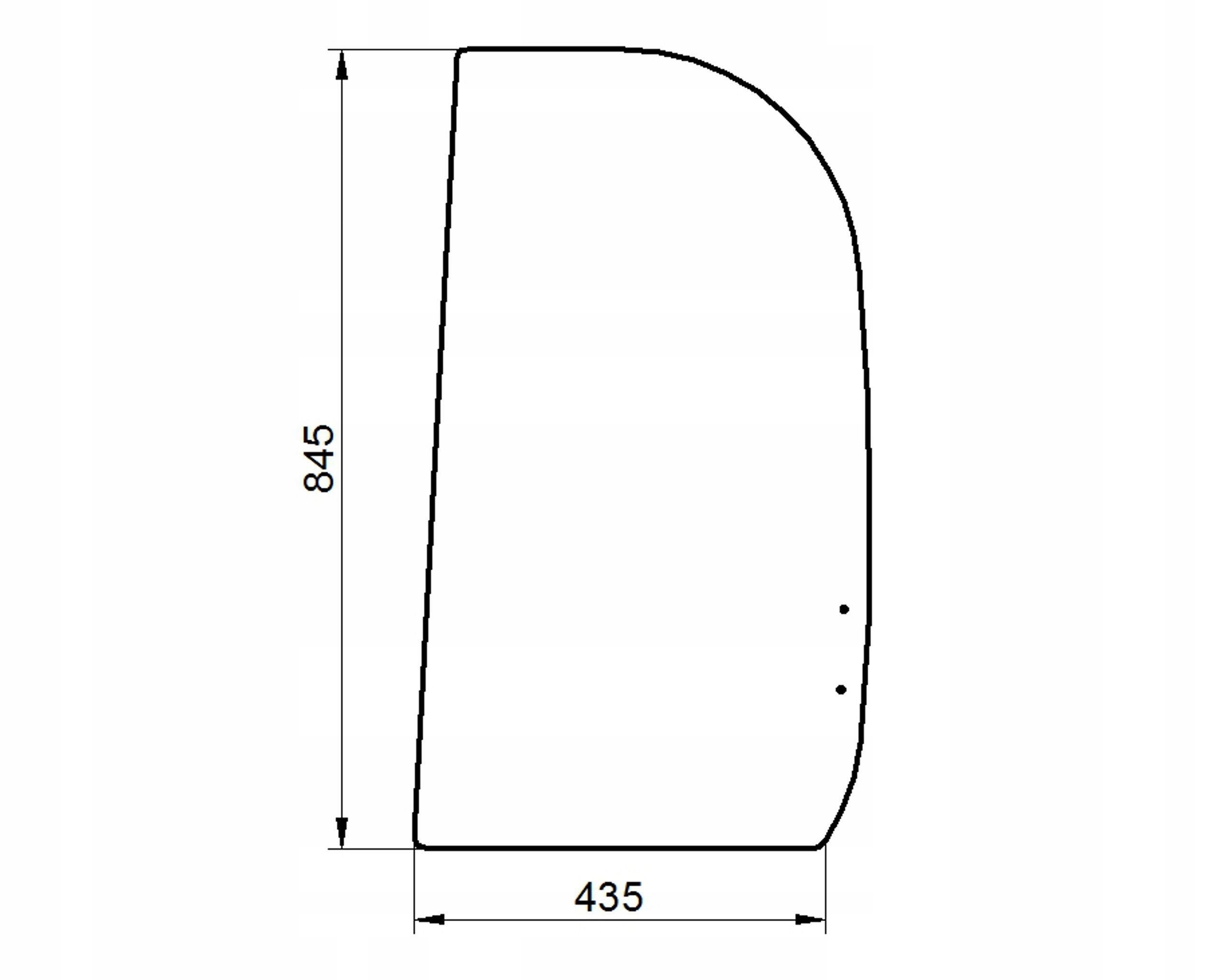 sklo bagr Jcb boční pravý 827/80088