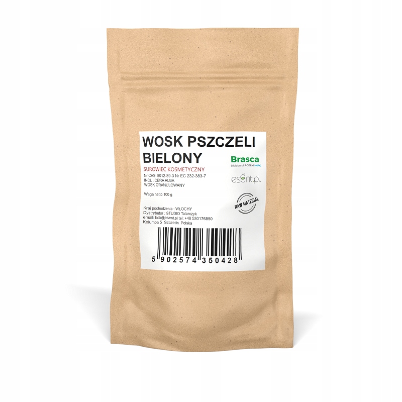 

Wosk Pszczeli bielony w granulkach Brasca 100 g