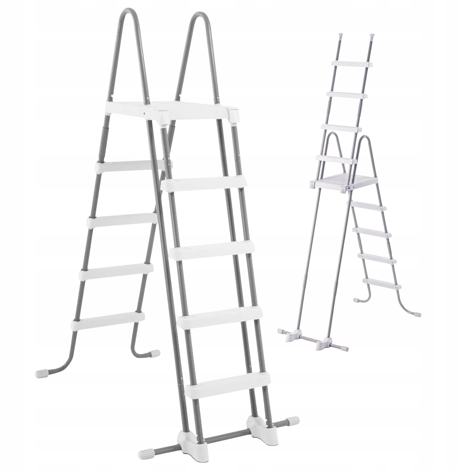 Skládací žebřík pro vysoký bazén Bestway 132 cm, Odolný 5 stupňů