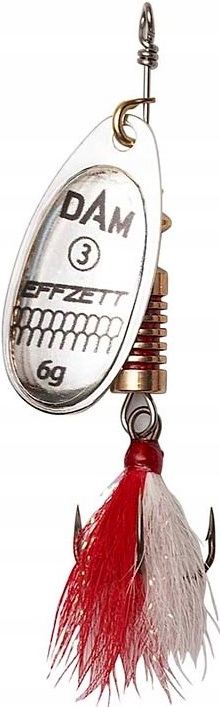 

Błystka Obrotowa Dam Standard Dressed Silver 6 20g
