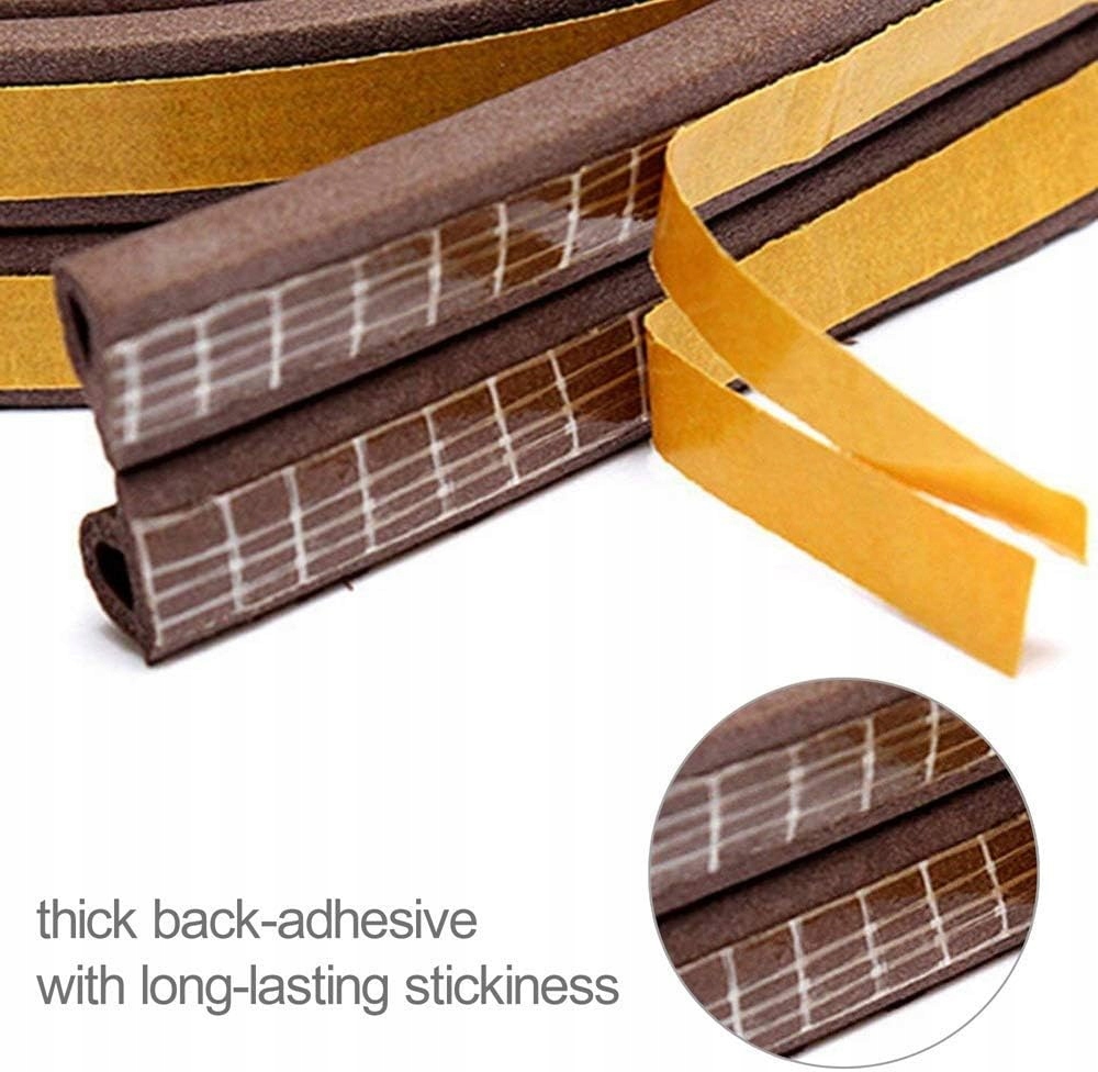 Uszczelka do drzwi okien Taśma uszczelniająca samoprzylepna 6m Szerokość produktu 0.6 cm