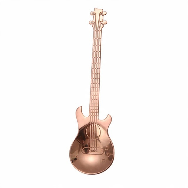 

Łyżeczka do kawy herbaty cukru łyżka gitara Miedź